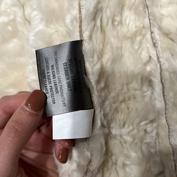 Wilson’s leather suede shearling jacket, size S - Picture 7 of 8